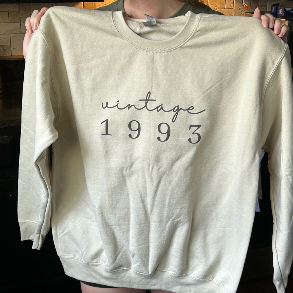 30th birthday sweatshirt. 1993 vintage sweatshirt.